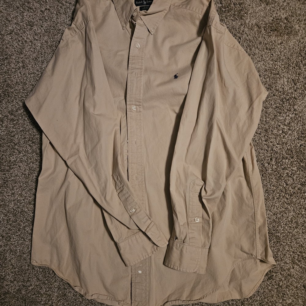 Ralph Lauren Tan Cotton Shirt